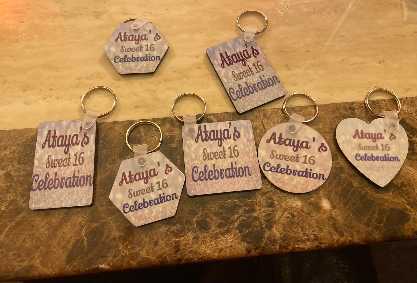 Keychain Double side