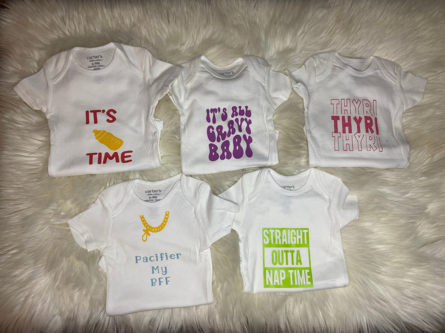 Personalized Baby Onesies & Blanket