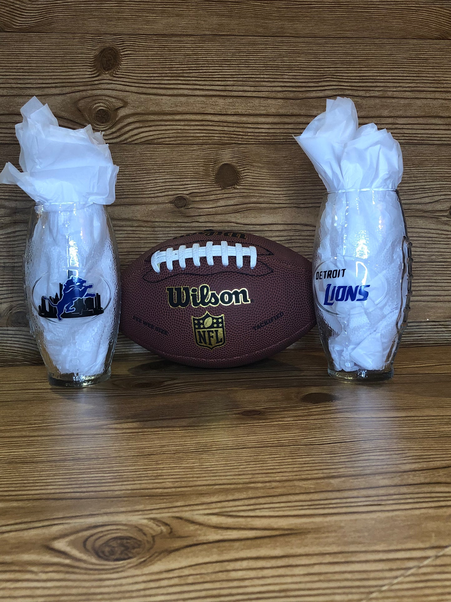 Foot Ball Personalized Glass