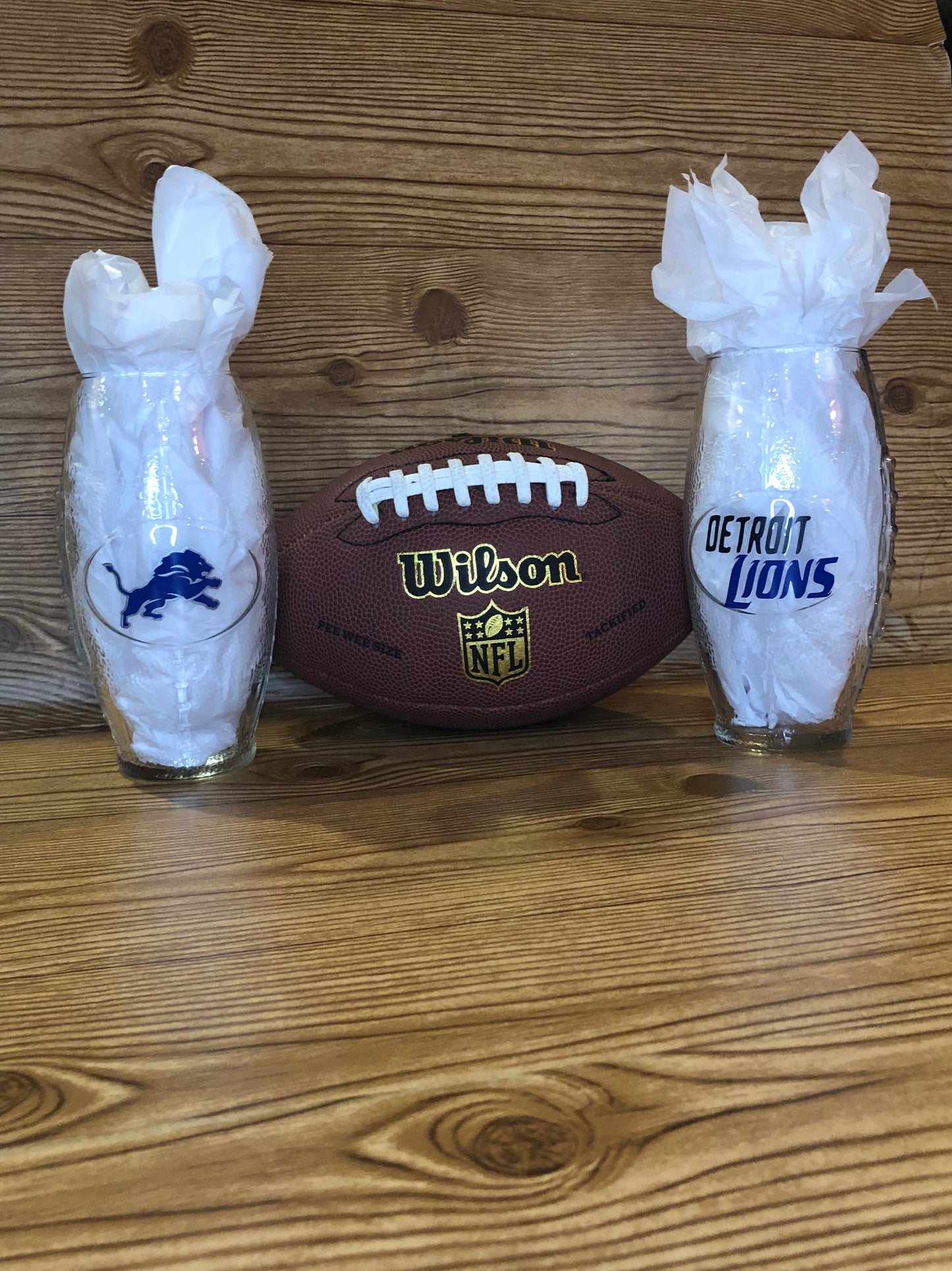 Foot Ball Personalized Glass