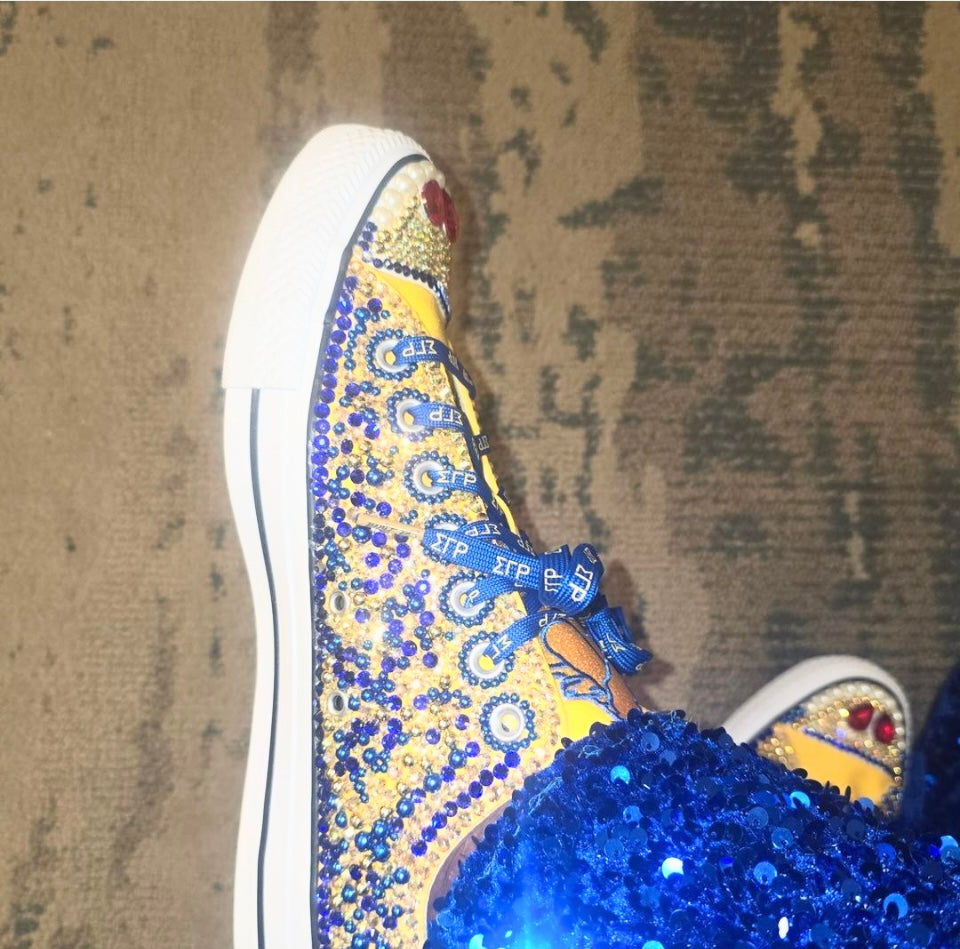 Custom Blinged-Out Sneakers