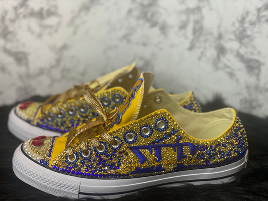 Custom Blinged-Out Sneakers