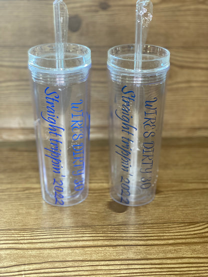 Double Wall Plastic Tumbler