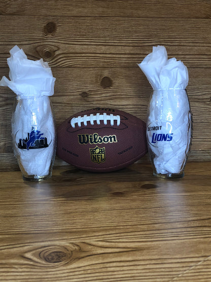 Foot Ball Personalized Glass