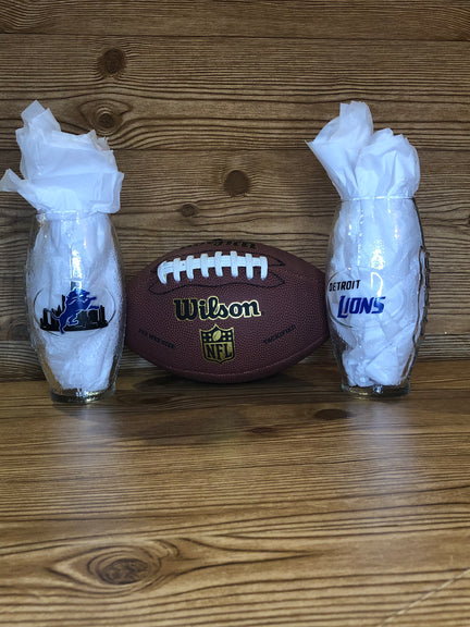 Foot Ball Personalized Glass